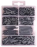 550 Pieces Nail and Brad Assortment 7 Different Sizes! [並行輸入品]