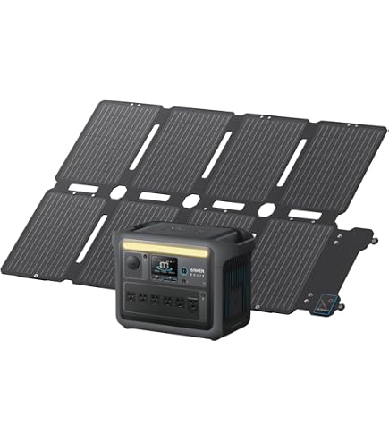 Amazon.co.jp: 【768Whポータブル電源 & 100Wソーラーパネルセット