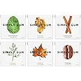 Simply Gum シンプリーガム 無添加チューインガム バラエティパック - オリジナル 6パック（合計90粒）植物由来 + アスパルテーム不使用 + 非遺伝子組み換え バラエティ(オリジナル)