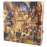 大西賢製販 アートボード なつかしいニオイ ブラック W20×H20×D3.9 えんとつ町のプ...