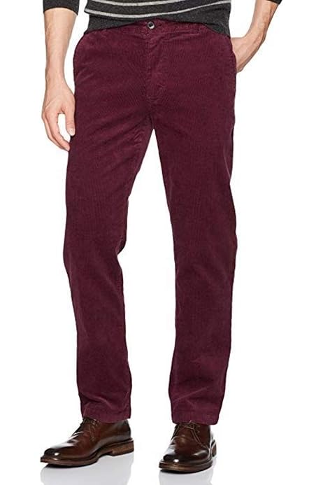 IDEALSANXUN Mens Corduroy Pants Pleated 