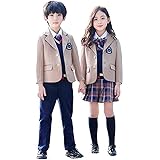 [TRVELBETT] 冬服 学生制服 子供スーツ ユニフォーム 卒業式 入園 女の子 男の子 受験 小学校 中学生 キッズ通園 通学制服 フォーマル 子供服 卒園式 発表会 100 110 120 130 140 150 160 170 180