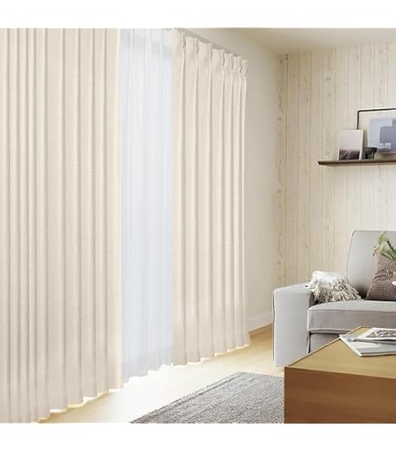 Amazon｜カーテンくれない 遮光カーテン「K-wave-D-plain」 日本製 防