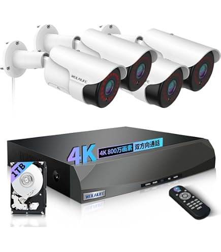 Amazon.co.jp: 【4K800万画素・双方向通話・130°超広角】WEILAILIFE