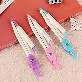 function-ruler Cute Cartoon Rabbit Bear Compasses withプラスチックボックスfor Kids学生ギフト製図Supplies 2301