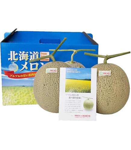 Amazon.co.jp: メロン 北海道 アサヒメロン 追分 アサヒ メロン 北海道