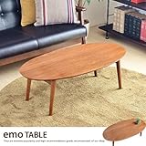 EMT-1796BR 市場家具 ichiba emo. Table エモ テーブルダイニング机食堂 ウォールナット ブラウン オシャレ 【送料無料】