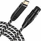 USB Cマイクケーブル、2M USB C-XLRレコーディングケーブル82dB低ノイズスタジオ、XLRバランス接続マイクレコーディングコンデンサーマイク、AVアンプ、スピーカー、その他のレコーディング機器 プラグアンドプレイ