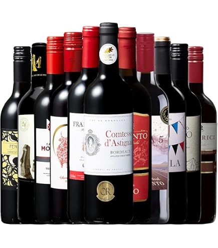 Amazon.co.jp: ワインセット 世界のぶどう飲み比べ 赤 5本 セット