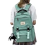 [HeiDiga] リュック レディース 大容量 リュックサック 韓国 リュック 高校生 女子 バックパック バッグ 人気 通学 通勤 旅行 アウトドア スクールリュック おしゃれ デイパック かわいい 女性 メンズ リュック 黑 軽量 防水 リュッ