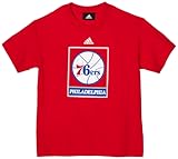 NBA Philadelphia 76ers Primaryロゴ半袖Tee L レッド