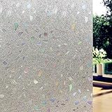 prismoon no glue 3d静的装飾つや消しプライバシーウィンドウFilms forガラス17.7 X 78.7インチ( 45 x 200 cm )アップグレードバージョンforホームキッチ