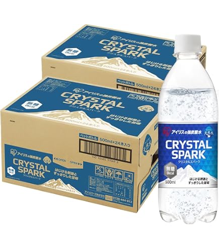 Amazon.co.jp: CRYSTAL SPARK(クリスタルスパーク) 炭酸水 500ml ×48本