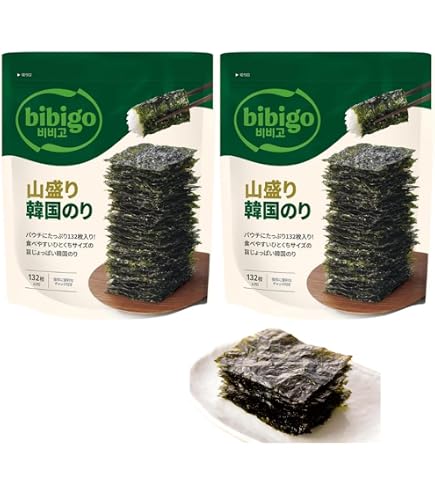 Amazon.co.jp: 徳山物産 韓国伝統海苔 8切8枚12袋 : 食品・飲料・お酒