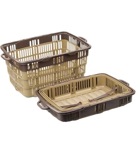 昭和レトロかご　折りたたみ式　ヴィンテージかご Amazon.co.jp: カゴバッグ 買い物かご 手提げ 小物入れ
