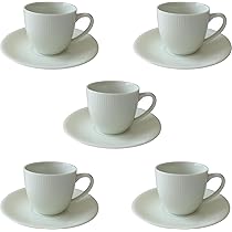 Amazon | コーヒーカップ 椿のような カップ ソーサー 5客 セット