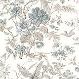Beacon House 2668-21530 Elizabeth Wildflower Trail Wallpaper, Teal by Beacon House
