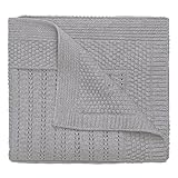 Elegant Baby 100% Cotton Seed Knit Blanket, Gray, 30' X 40' [並行輸入品]