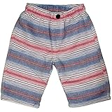 ボーイズキッズボトムス[Blue Mart(ブルーマート)]男の子マルチボーダー柄ハーフパンツ|半ズボン|ショートパンツ 130cm Ａ柄-ブルー
