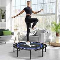 Amazon | ONETWOFIT トランポリン 折りたたみ式 8本脚 静音設計 耐荷重