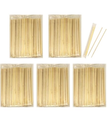 Amazon | 無地OP袋 完封箸 竹丸箸 割り箸 200膳入 完封箸 20㎝ 丸箸 個