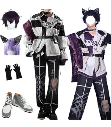 Amazon.co.jp: [エルフ森林] 佐伯イッテツ コスプレ 衣装 にじさんじ