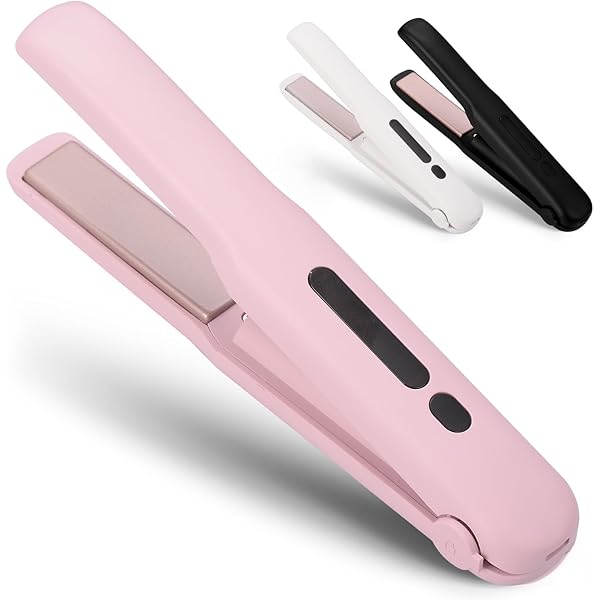 Amazon | ［ネオユナイト］ 充電式 モバイルヘアアイロン ピンク 3段階