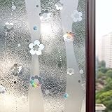Rabbitgoo 3Dガラスフィルム　窓用フィルム　目隠し・飾りフィルム　プライバシーガラスシート　遮熱断熱 紫外線カット 無接着剤　水で簡単貼り付け　貼り直しでき　再利用可能　DIY(90 x 2