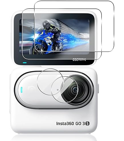 Insta360 Go3S カメラフィルム 2枚 + レンズ保護フィルム 2枚 Amazon.co.jp: 【2+2枚セット】 対応 Insta360 Go 3S 保護
