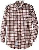 CarharttメンズBig & Tall Flame Resistantクラシック格子柄シャツ US サイズ: 3L カラー: レッド
