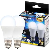 Amazon | 【E17】アイリスオーヤマ LED電球 25W形相当 昼白色 口金直径