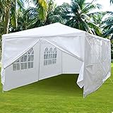 go2buy 20 ' x10 ' Heavy Duty PE防水パーティーウェディングテントカーポートBBQキャノピーGazebo