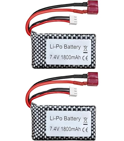 Batterie 7.4v Batteries LiPo 7.4V 1500mAh - Lot De 2 Pour Bateau RC FT009 Et Modèles Réduits Batterie Rc