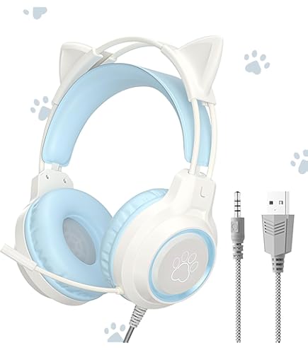 Amazon.co.jp: ヘッドホン 猫耳ヘッドホン ゲーミングヘッド