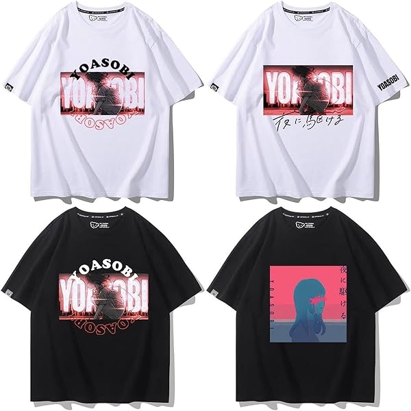 Amazon | YOASOBI オフィシャル Tシャツ 黒 Lサイズ 夜に駆ける
