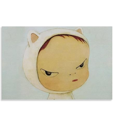 Amazon.co.jp: 奈良美智 ポスター [手旗信号少女(特別額装版