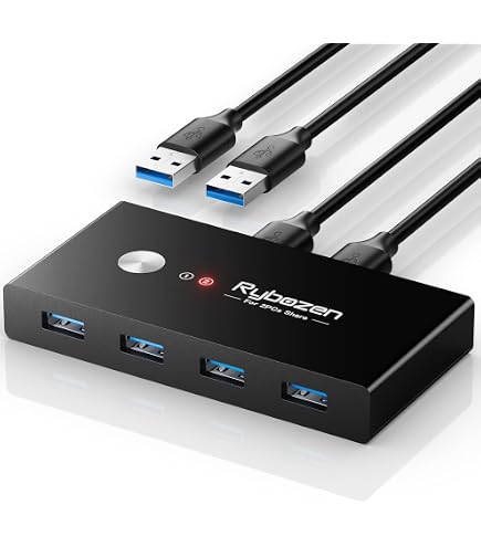 Amazon.co.jp: AIMOS USB 2.0 USBスイッチセレクター 8イン4出力 USB