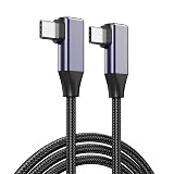 USB C ケーブル L字 100W/5A PD 超急速充電 断線防止 高耐久ナイロン編み USB C iPhone 充電ケーブル Type-c L型 スマホ アンドロイド iPhone 17/16/15シリーズ 、MacBook Pro/Air、 iPad 、Galaxy 等Type-c機種対応(1m)