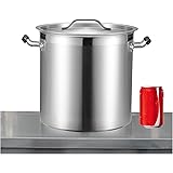 CURTA業務用寸胴鍋(IH対応) 直径30cm 容量21L 18-8ステンレス製 蓋付 板厚0.8mm 底厚3mm ガス火
