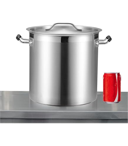 Amazon | 寸胴鍋 業務用12-30L ステンレス 蓋付き 両手 煮込み料理