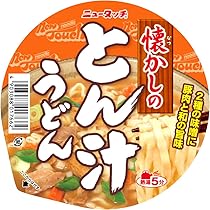 Amazon.co.jp: ヤマダイ ニュータッチ 懐かしのとん汁うどん 95g ×12個