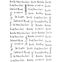 Amazon | ネイルシール 筆記体文字シール(ブラック) 英字 英語 ロゴ