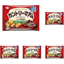 Amazon.co.jp: 不二家 カントリーマアム（バニラ＆ココア） 18枚 (× 5