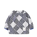 Alec&Yule(アレックスユール) ロングスリーブ ビブ 防水 お食事 エプロン わくわく スモック(サイズ90 - マルチカラー C)