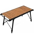 Amazon.co.jp: waku fimac 120×70 Outdoor Table, Camping Table, Wood