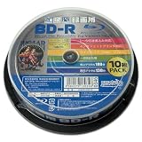 (2個まとめ売り) 磁気研究所 HIDISC 録画用BD-R ホワイトプリンタブル 1～6倍速 25GB 10枚 HDBDR130RP10