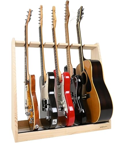 Amazon.co.jp: WOODWORKS 日本製 ギタースタンド エレキギター用 3本