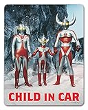 ウルトラの父 母 タロウ（少年時代）車マグネットステッカー 【CHILD IN CAR】