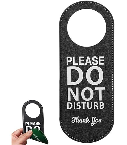 ドアハンガー ドアノブプレート 裏表 リバーシブル ノックしてください