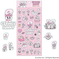 Amazon.co.jp: ティーズファクトリー エスターバニークリアステッカー